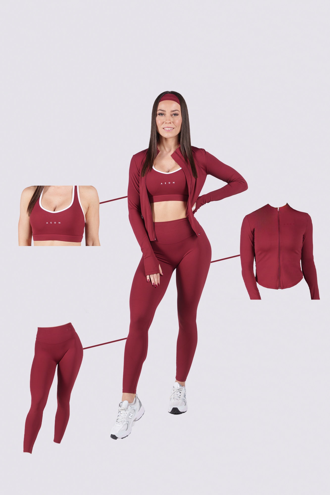 SECOND SKIN BALÍČEK - WINE RED (5-KUSŮ)