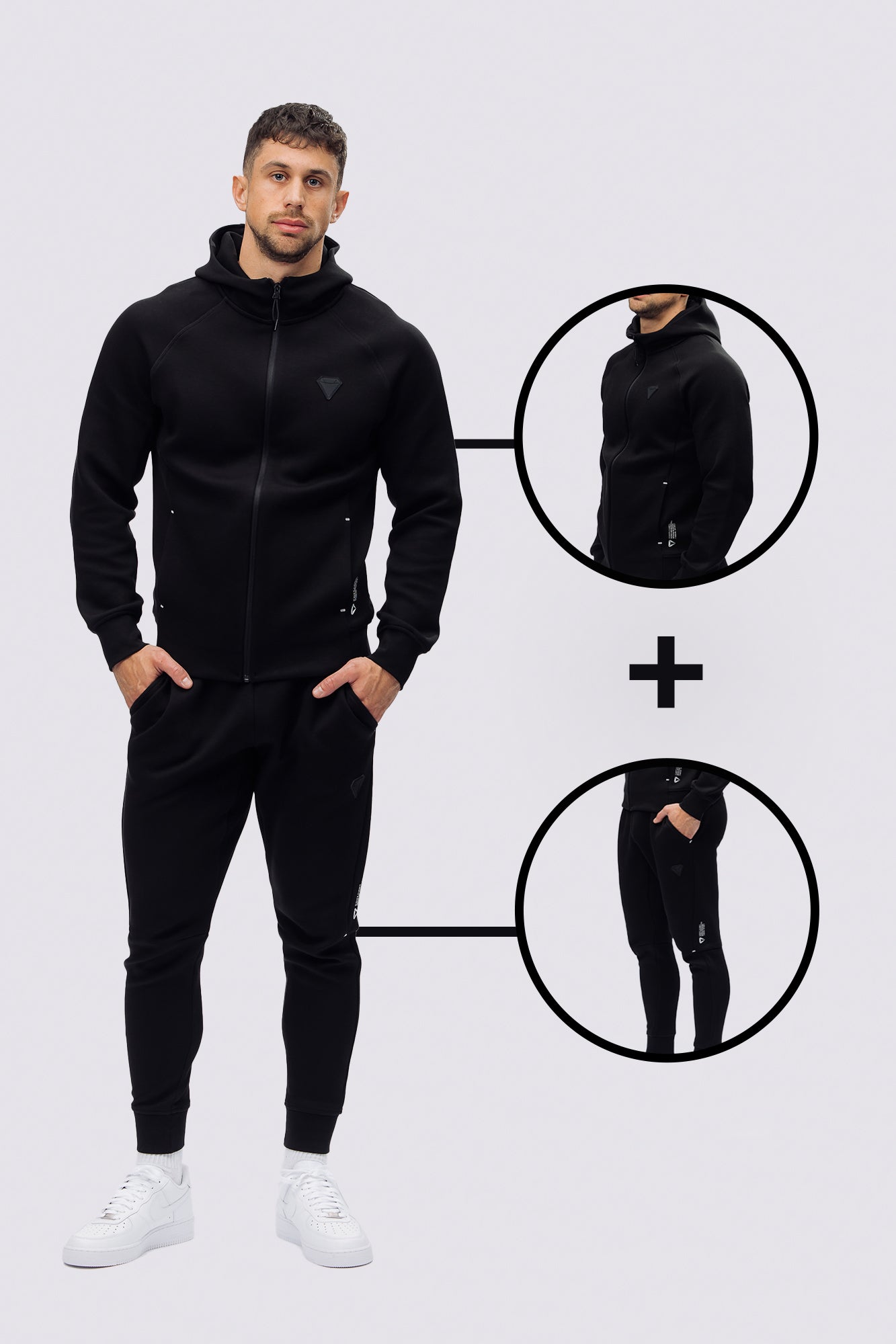 TECHFIT PÁNSKÁ TEPLÁKOVÁ SOUPRAVA - BLACK (2-KUSY)