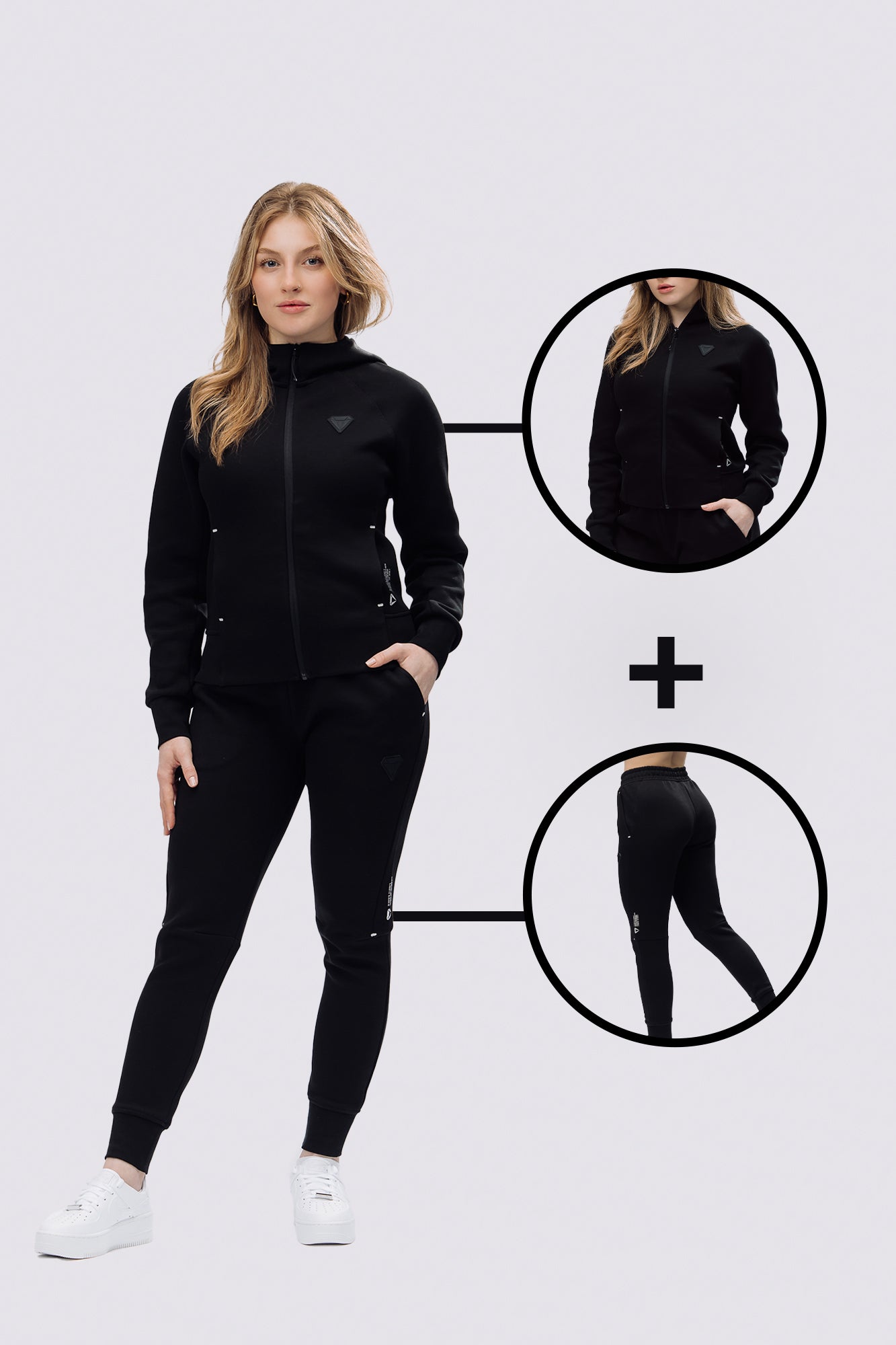 TECHFIT DÁMSKÁ TEPLÁKOVÁ SOUPRAVA - BLACK (2-KUSY)