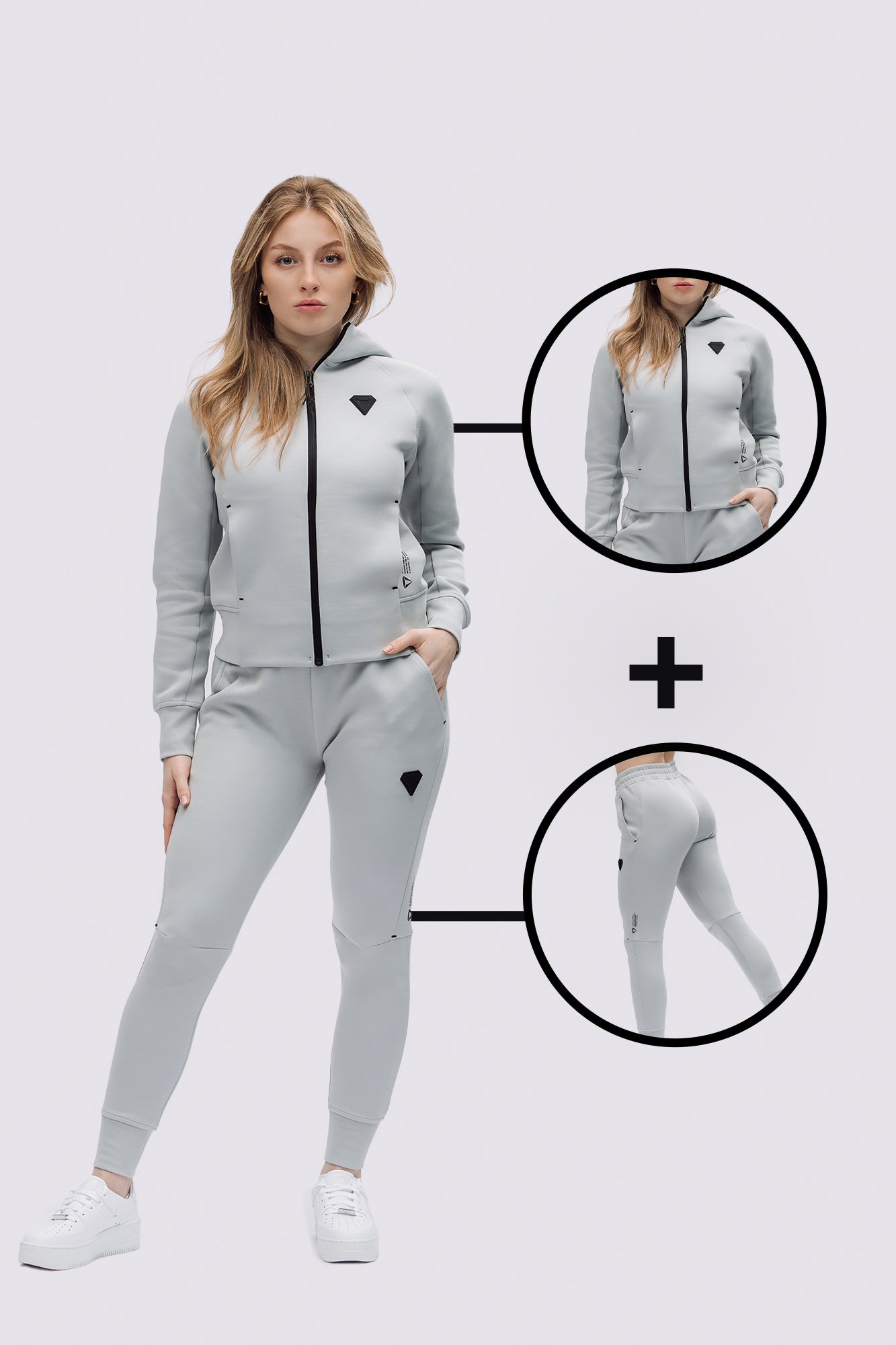 TECHFIT DÁMSKÁ TEPLÁKOVÁ SOUPRAVA - WOLF GREY (2-KUSY)