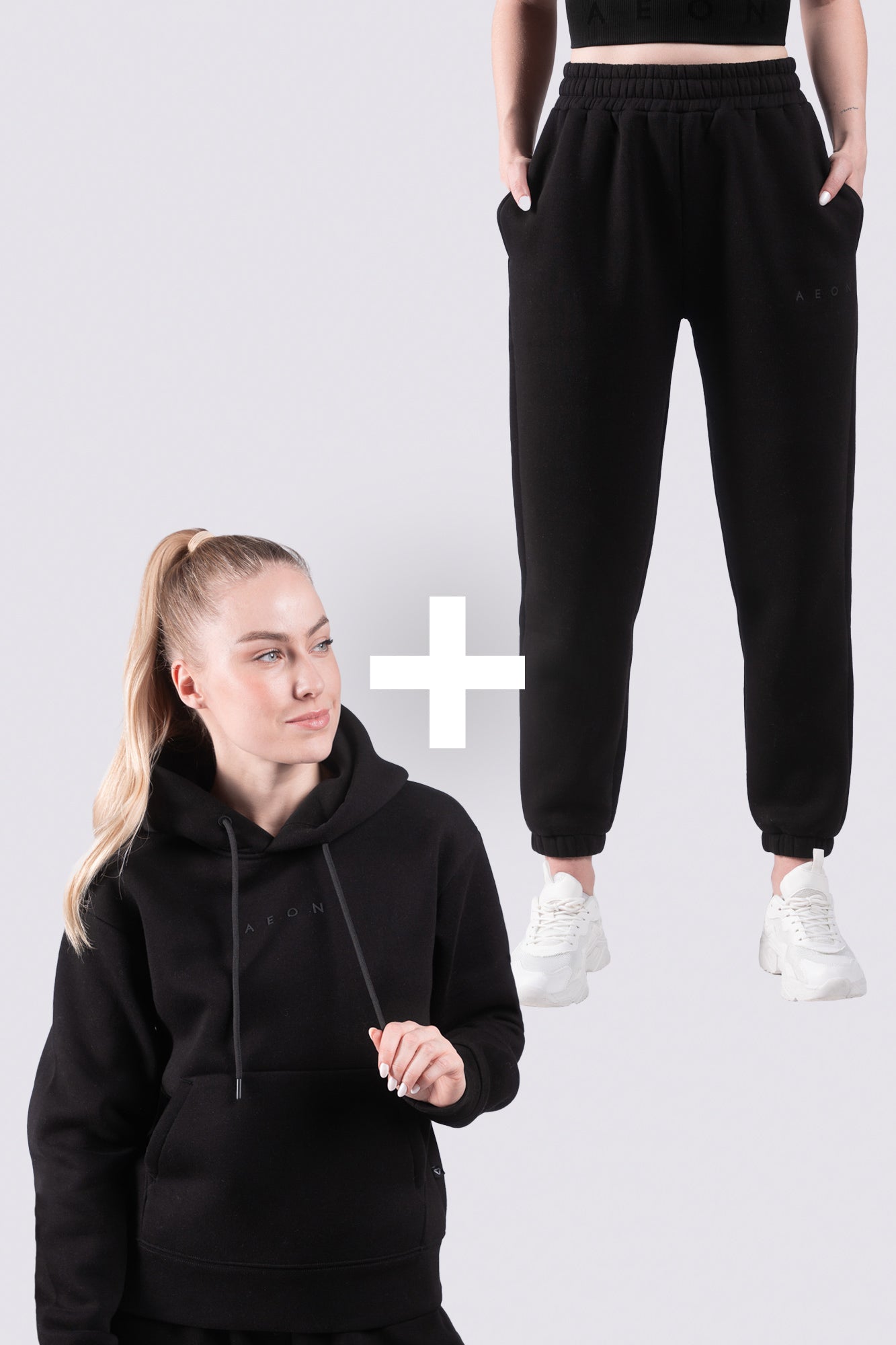 ELEVATE TEPLÁKOVÁ SOUPRAVA - BLACK (2 kusy)