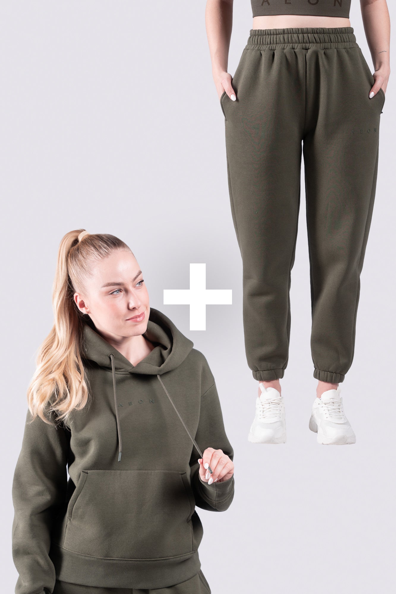 ELEVATE TEPLÁKOVÁ SOUPRAVA - OLIVE (2-KUSY)
