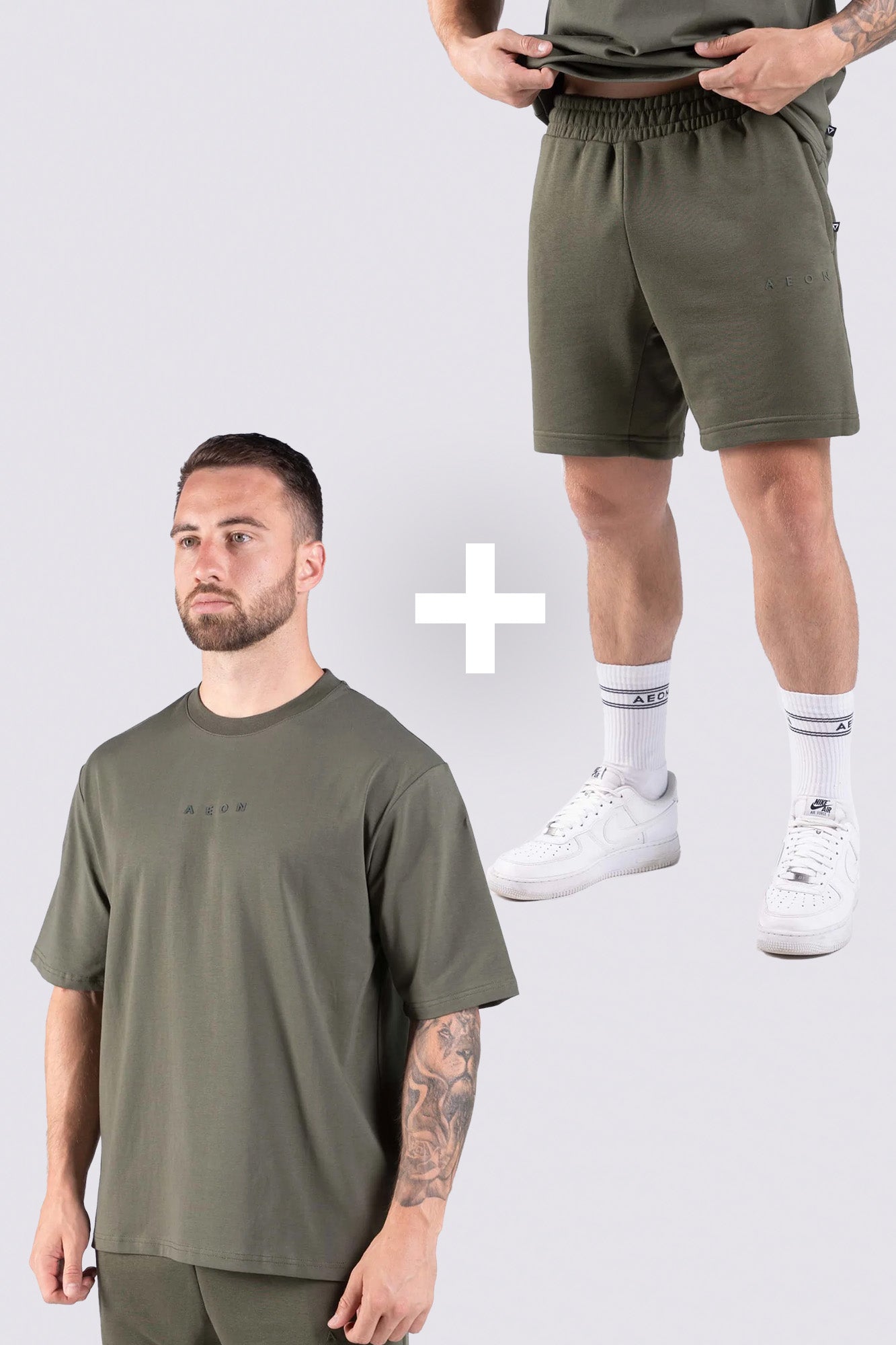 ELEVATE PÁNSKÁ SADA - OLIVE (2-KUSY)