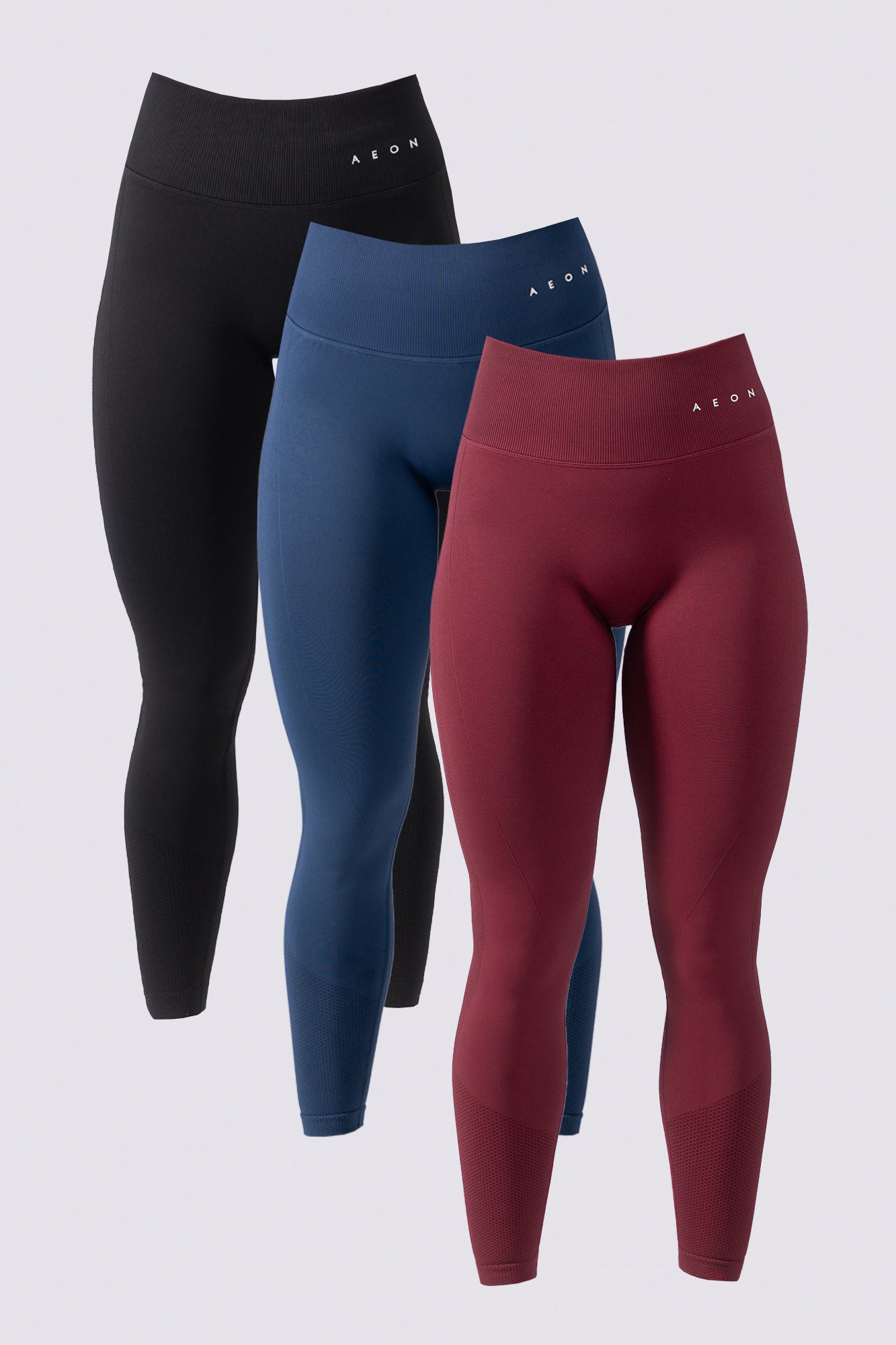 MOTION LEGÍNY SET - BLACK & DEEP TAUPE & NAVY BLUE (3-KUSY)